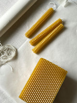 Reusable Beeswax Food Wraps – Set of 3 – Honeycomb